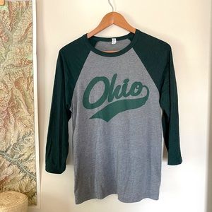 Ohio University Baseball 3/4 Sleeve Shirt